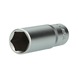 1/2 inch hex socket, long, 18 mm - 1/2 inch hex socket - 1