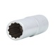 1/2 inch 12-point socket, long, 14 mm - 1/2 inch 12-point socket - 1