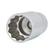 1/2 inch 12-point socket, long, 32 mm - 1/2 inch 12-point socket - 1