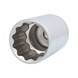 1/2 inch 12-point socket, long, 34 mm - 1/2 inch 12-point socket - 1