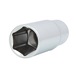 1/2 inch CHROMEplus hex socket, long, 19 mm - 1/2 inch CHROMEplus hex socket - 1