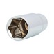 1/2 inch CHROMEplus hex socket, long, 22 mm - 1/2 inch CHROMEplus hex socket - 1