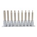 1/2 inch CHROMEplus TX socket bit set, bore, long, 9-piece TB20-TB60 - CHROMEplus socket wrench (set) - 1