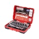 1/4 inch, 11 mm through socket wrench and bit set, 31 pieces - Bit set - 1