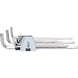 STAINLESS STEEL Hexagon socket angle pin wrench set XL, 9-piece - STAINLESS STEEL Hexagon socket angle pin wrench set - 1