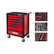 BLACK/RED Workshop trolley with 7 drawers and 215 premium tools - RACINGline workshop trolley - 1