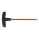 BERYLLIUMplus hexagon socket angle pin wrench, T-handle 6 mm, with ball head - BERYLLIUMplus hexagon socket angle pin wrench T-handle with ball head - 1