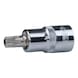 1/2 inch CHROMEplus TX socket with front hole, TB50 - 1/2 inch CHROMEplus Torx bit socket - 1