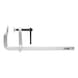 All-steel screw clamp with toggle, 120x1000mm - Screw clamp - 1