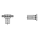 GESIPA Blind rivet nuts, mini pack, aluminium, M6 x 9 x 18, pack of 25, 1464842 - Blind rivet nut - 2