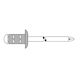 GESIPA Blindniete Alu/Niro Flachrundkopf 4 x 10 Pack mit 500 St&uuml;ck 1433887 - Blindniet - 2