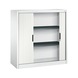C+P Tambour door cabinet Omnispace, H1230B1200D420 mm, white No. 3233-00|S10216 - Workshop cabinet - 2