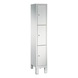 C+P locker cabinet Evolo, 3 compartments, H1850B320D500 mm, No. 48010-103|S10002 - Clothes locker (workshop) - 1