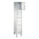C+P Evolo locker cabinet, 4 compartments, H1850B320D500 mm, No. 48010-104|S10000 - Clothes locker (workshop) - 2