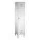 C+P Locker Evolo 1 compartment H1850B420D500 mm light gray No 48010-12|S10000 - Clothes locker (workshop) - 1
