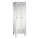 C+P Evolo locker, 2 compartments, H1850B610D500 mm, light gray No. 48010-20|S10001 - Clothes locker (workshop) - 1