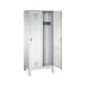 C+P Locker Evolo, 2 compartments, H1850B810D500 mm, light gray No. 48010-22|S10000 - Clothes locker (workshop) - 2