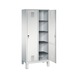 C+P Locker Evolo, 2 compartments, H1850B810D500 mm, light gray No. 48010-22B|S10006 - Clothes locker (workshop) - 2