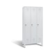 C+P Locker Evolo, 3 compartments, H1850B900D500 mm, light gray No. 48010-30|S10003 - Clothes locker (workshop) - 1
