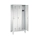 C+P Locker Evolo, 3 compartments, H1850B900D500 mm, light gray No. 48010-30|S10003 - Clothes locker (workshop) - 2