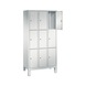 C+P Schließfachschrank Evolo, 9 Fächer, H1850B900T500 mm, Nr. 48010-303|S10002 - Kleiderspind (Werkstatt) - 2