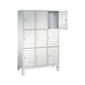 C+P locker cabinet Evolo 9 compartments H1850B1200D500 mm No 48010-323|S10002 - Clothes locker (workshop) - 2