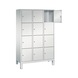 C+P Evolo locker cabinet, 12 compartments, H1850B1200D500 mm, No. 48010-324|S10001 - Clothes locker (workshop) - 2