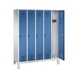 C+P locker Evolo, 5 compartments, H1850B1480D500 mm, No. 48010-50|S10000 - Clothes locker (workshop) - 2