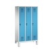 C+P School locker Evolo, 3 compartments, H1650B900D500 mm, No. 480106-30|S10021 - Clothes locker (workshop) - 1