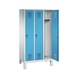 C+P School locker Evolo, 3 compartments, H1650B900D500 mm, No. 480106-30|S10021 - Clothes locker (workshop) - 2