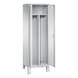 C+P Locker Evolo, 2 compartments, H1850B610D500 mm, light gray No. 48012-20|S10131 - Clothes locker (workshop) - 2