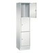 C+P Evolo locker cabinet, 3 compartments, H1800B420D500 mm, No. 48020-123|S10002 - Clothes locker (workshop) - 2