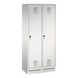 C+P Locker Evolo, 2 compartments, H1800B810D500 mm, light gray No. 48020-22|S10001 - Clothes locker (workshop) - 1