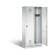 C+P Locker Evolo, 2 compartments, H1800B810D500 mm, light gray No. 48020-22|S10001 - Clothes locker (workshop) - 2
