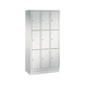 C+P locker cabinet Evolo, 9 compartments, H1800B900D500 mm, No. 48020-303|S10003 - Clothes locker (workshop) - 1