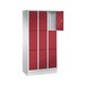 C+P Evolo locker cabinet, 9 compartments, H1800B900D500 mm, No. 48020-303|S10289 - Clothes locker (workshop) - 2