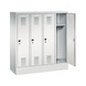 C+P Kindergarten locker Evolo, 4 compartments, H1300B1190D300 mm, No. 480203-40|S10082 - Clothes locker (workshop) - 2