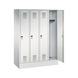 C+P School locker Evolo, 4 compartments, H1600B1190D500 mm, No. 480206-40|S10060 - Clothes locker (workshop) - 2