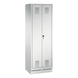 C+P Locker Evolo, 2 compartments, H1800B610D500 mm, light gray No. 48022-20|S10001 - Clothes locker (workshop) - 1