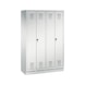 C+P Locker Evolo, 4 compartments, H1800B1190D500 mm, light gray No. 48022-40|S10004 - Clothes locker (workshop) - 1