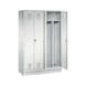 C+P Locker Evolo, 4 compartments, H1800B1190D500 mm, light gray No. 48022-40|S10004 - Clothes locker (workshop) - 2