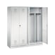 C+P Locker Evolo, 4 compartments, H1800B1590D500 mm, light gray No. 48022-42|S10006 - Clothes locker (workshop) - 2