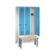 C+P Locker Evolo, 3 compartments, H1850B900D815 mm, No. 48030-30|S10006 - Clothes locker (workshop) - 2