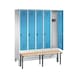C+P Locker Evolo, 5 compartments, H1850B1480D815 mm, No. 48030-50|S10000 - Clothes locker (workshop) - 2