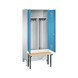 C+P Locker Evolo, 2 compartments, H1850B810D815 mm, No. 48032-22|S10003 - Clothes locker (workshop) - 2