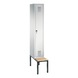 C+P Locker Evolo 1 compartment H2090B320D815 mm light gray No 48050-10|S10000 - Clothes locker (workshop) - 1