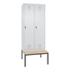 C+P Locker Evolo, 2 compartments, H2090B810D815 mm, light gray No. 48050-22|S10004 - Clothes locker (workshop) - 1