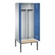 C+P Locker Evolo, 2 compartments, H2090B810D815 mm, No. 48052-22|S10012 - Clothes locker (workshop) - 2