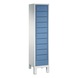 C+P Linen locker Evolo, 1 compartment, H1850B420D500 mm, No. 48060-110|S10000 - Workshop cabinet - 1