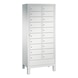 C+P Linen locker Evolo, 2 compartments, H1850B810T500 mm No. 48060-210|S10000 - Workshop cabinet - 1
